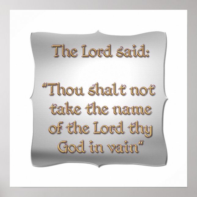 Poster The 2nd Commandment (Frente)