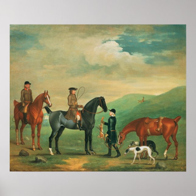 Pôster The 4th Lord Craven coursing at Ashdown Park (Frente)