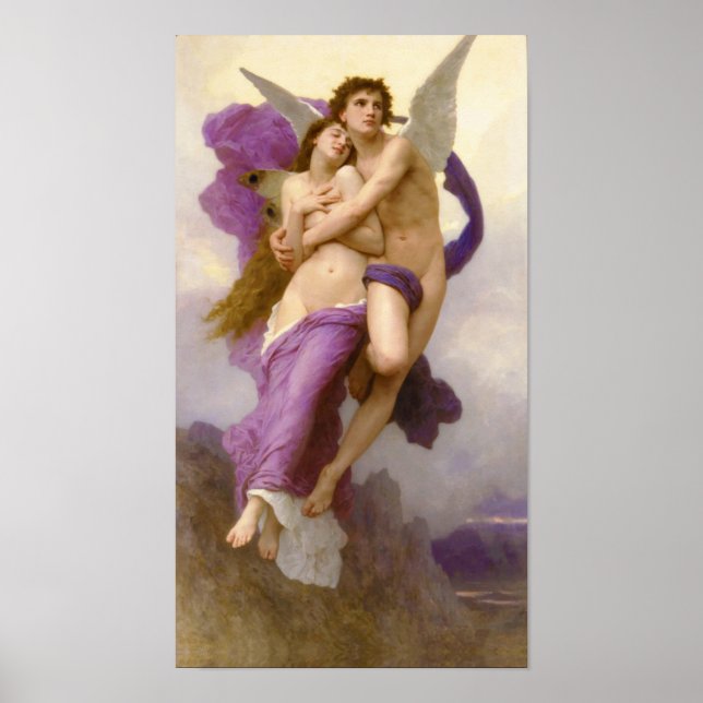 Poster The abduction of Psyche – William Bouguereau  Post (Frente)