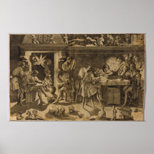 Poster The Academy of Baccio Bandinelli, 1547