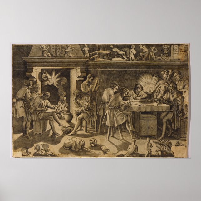 Poster The Academy of Baccio Bandinelli, 1547 (Frente)