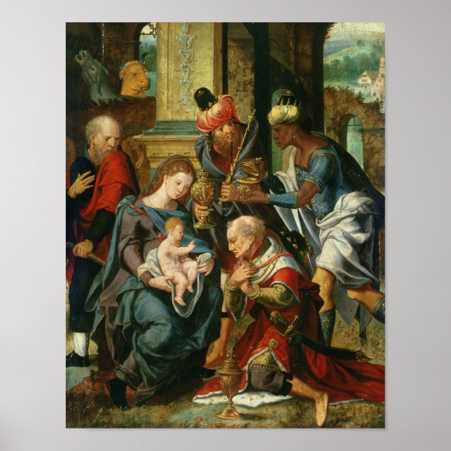 Pôster The Adoration of the Magi, 1530 (Frente)