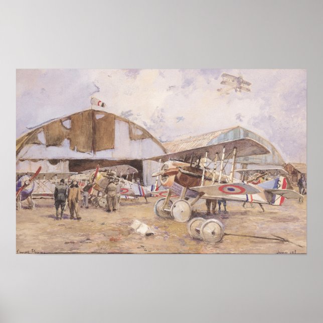 Poster The Airfield, 1918 (Frente)