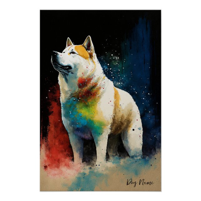 Pôster The Akita Dog - Composition 005 (Frente)