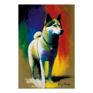 Pôster The Akita Dog - Composition 009