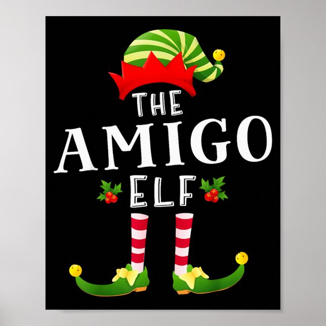 Poster The Amigo Elf Christmas Matching Pajama  (Frente)