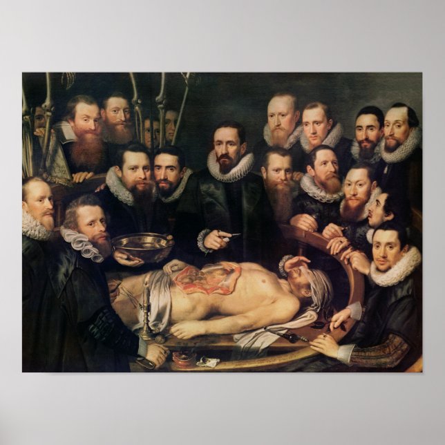 Poster The Anatomy Lesson of Doctor Willem van der (Frente)