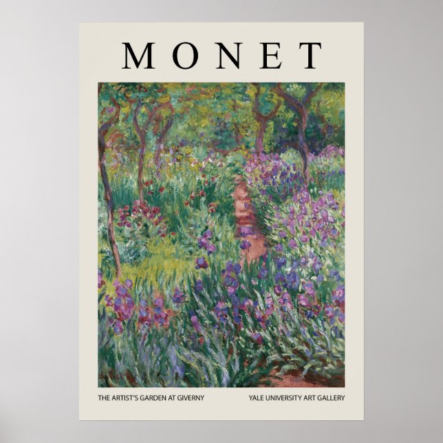 Poster The Artists Garden At Giverny (Frente)