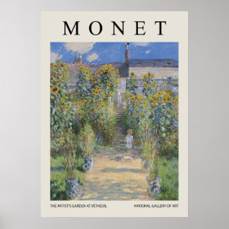 Poster The Artists Garden At Vetheuil