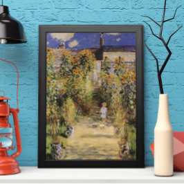 Poster The Artist's Garden at Vetheuil by Claude Monet