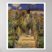 The Artist's Garden at Vetheuil by Claude Monet