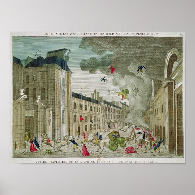 Poster The Attempted Assassination of Napoleon Bonaparte (Frente)