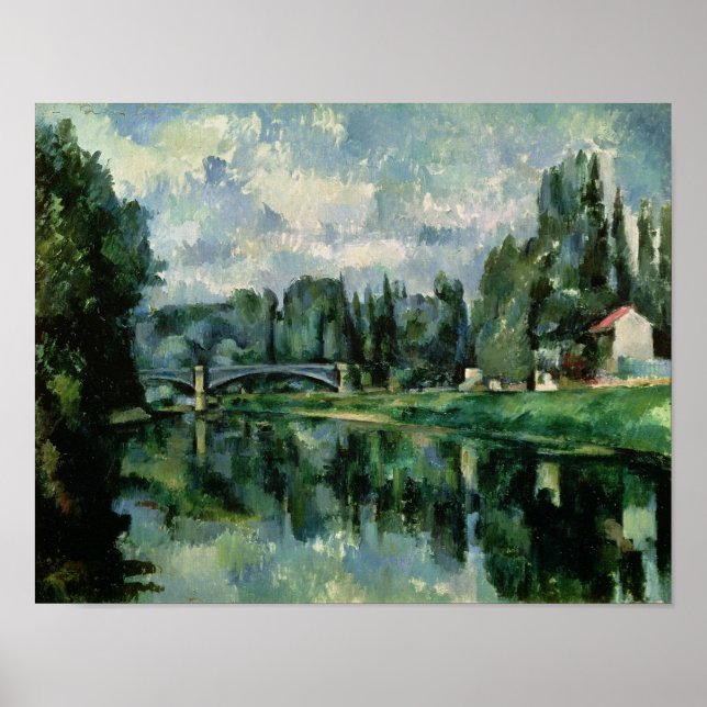 Pôster The Banks of the Marne at Creteil, c.1888 (Frente)