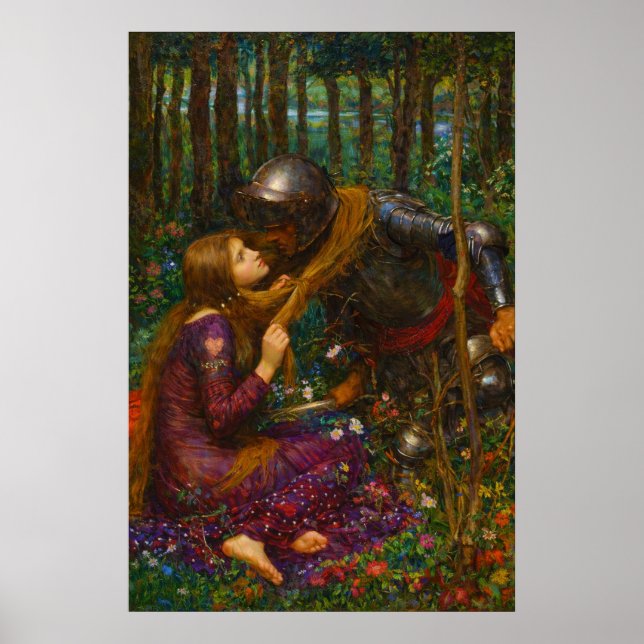 Poster The Beautiful Lady Without Pity by Waterhouse (Frente)