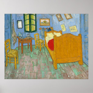 Pôster The Bedroom - Vincent van Gogh (1889)