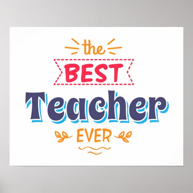 Poster The Best Teacher Ever (Frente)