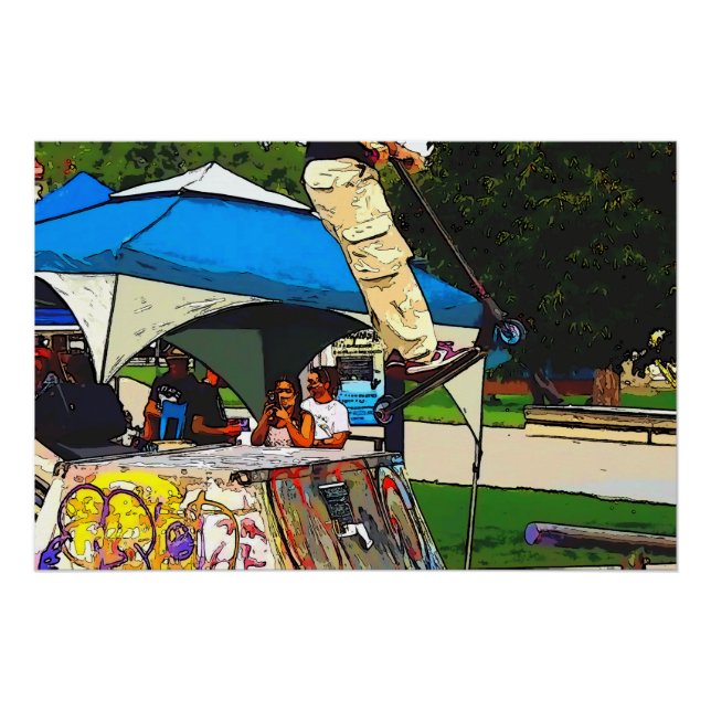 Pôster The Big Jump - Scooter Trick (Frente)