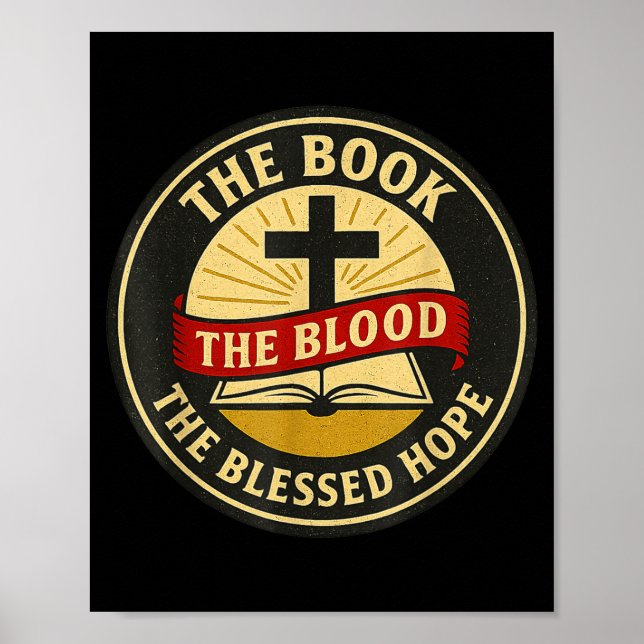 Poster The Book, Blood And Blessed Hope, Kjv  (Frente)
