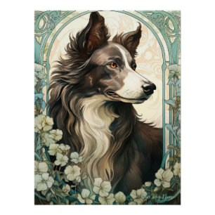 Pôster The Border Collie Dog 001 - Natalia Mucha
