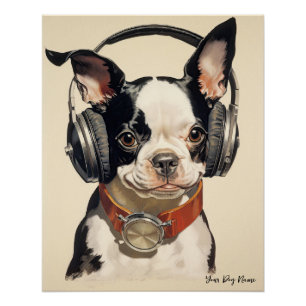 Pôster The Boston Terrier Dog 003 - Odessa Leyendecker