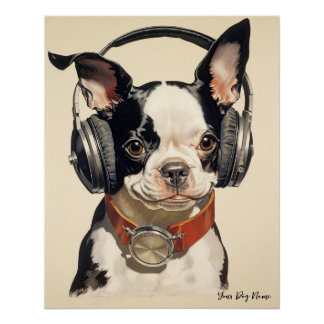 Pôster The Boston Terrier Dog 003 - Odessa Leyendecker