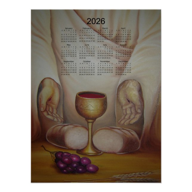 Pôster The Bread of Life: Holy Eucharist 2026 Calendar (Frente)