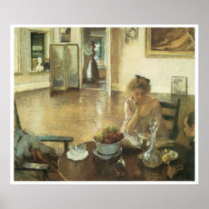 Pôster The Breakfast Room, 1903 Edmund Charles Tarbell