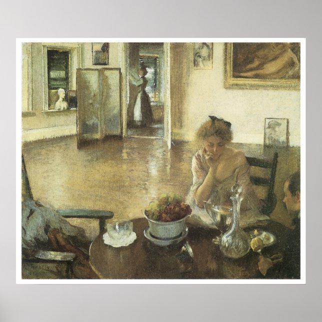 Pôster The Breakfast Room, 1903 Edmund Charles Tarbell (Frente)