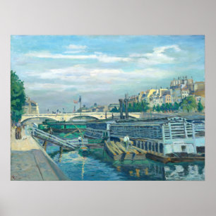 Poster The Bridge of Louis Philippe - Guillaumin Fine Art