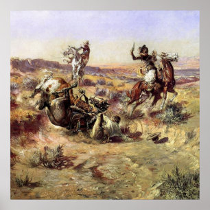 Poster "The Broken Rope", por Charles M Russell