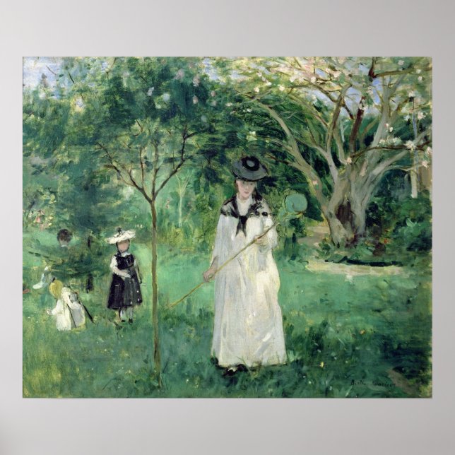 Pôster The Butterfly Hunt, 1874 (Frente)