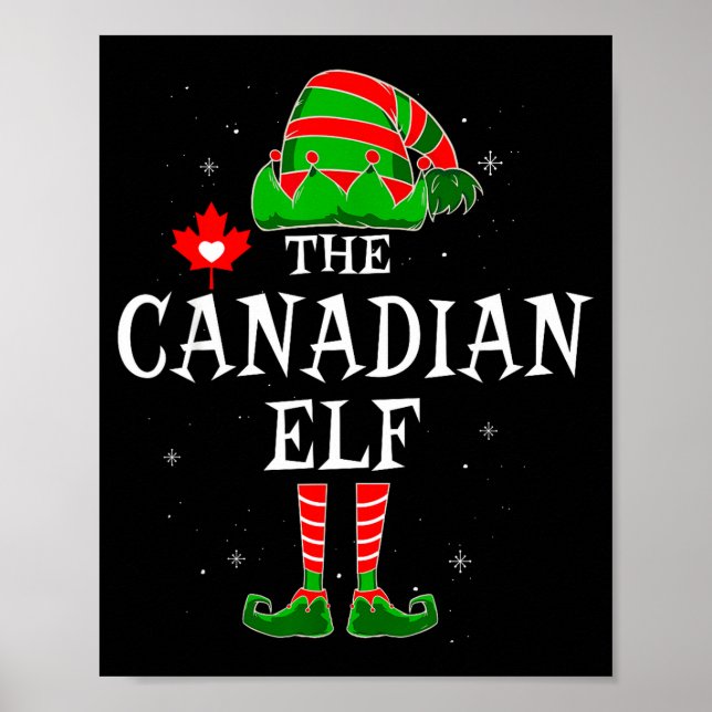 Poster The Canadian Elf Group Matching Family Christmas C (Frente)