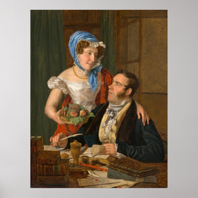 Poster The Cartographer Professor - Waldmüller Fine Art (Frente)