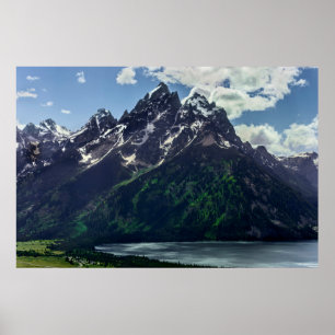 Pôster The Cathedral Group In Grand Teton National