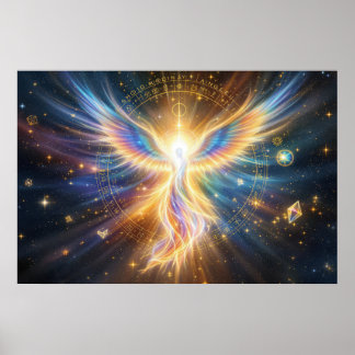 Poster The Celestial Phoenix: Guardian of Ancient Wisdom