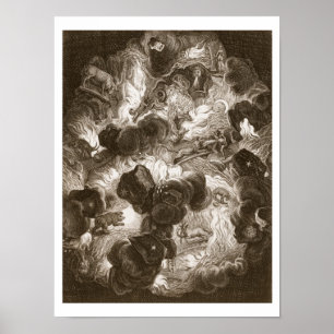 Poster The Chaos, engraved by Bernard Picart (1673-1733),