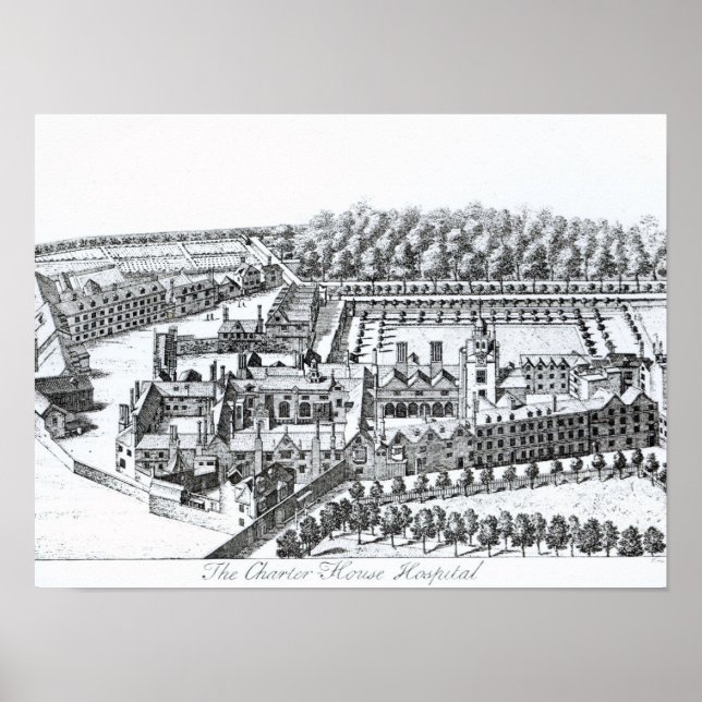 Poster The Charterhouse Hospital, c.1720 (Frente)