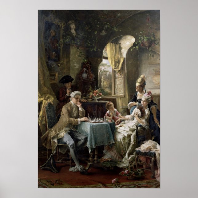 Pôster The Chess Players, 1887 2 (Frente)