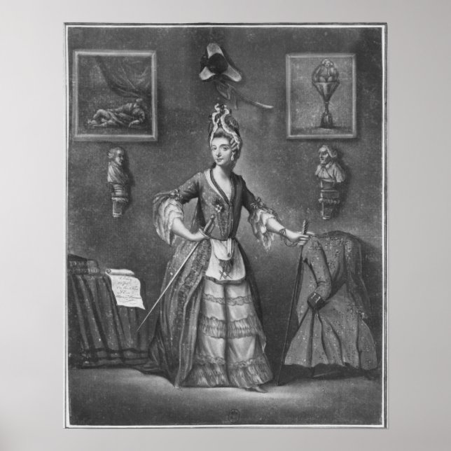 Pôster The Chevalier d'Eon, dressed as a woman (Frente)