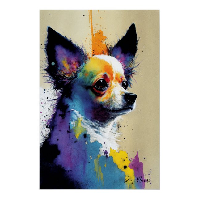 Pôster The Chihuahua Dog - Composition 002 (Frente)