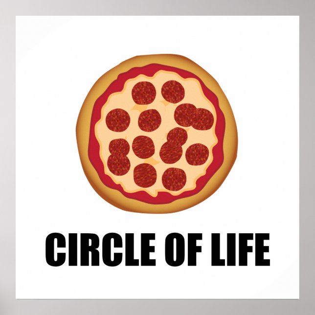 Poster The Circle Of Life Pizza (Frente)
