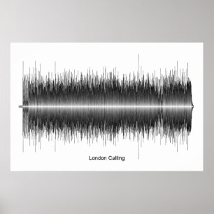 Poster The Clash London Challing Soundwave Art