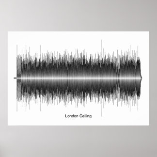 Poster The Clash London Challing Soundwave Art