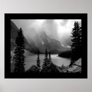 Pôster The Clouds Burst (Bordered) Black & White