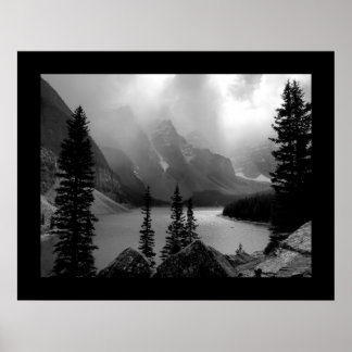 Pôster The Clouds Burst (Bordered) Black & White