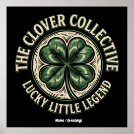 Poster The Clover Collective Vintage Lucky Little Legend