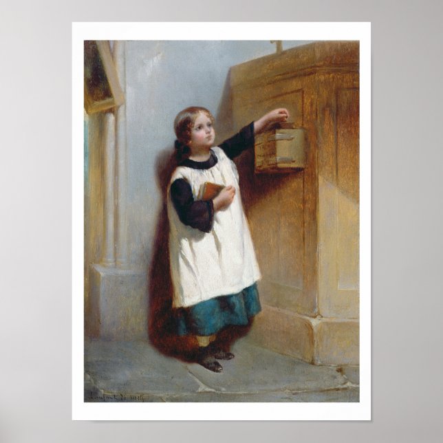 Poster The Collection Box (oil on panel) (Frente)