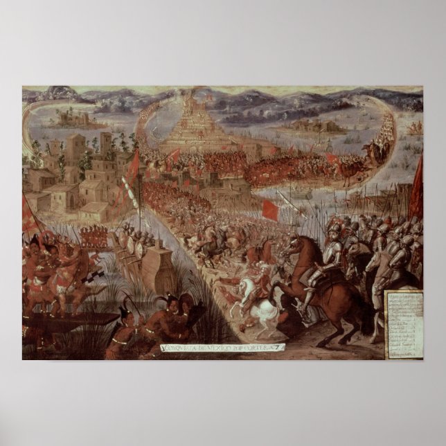 Poster The Conquest of Tenochtitlan (Frente)