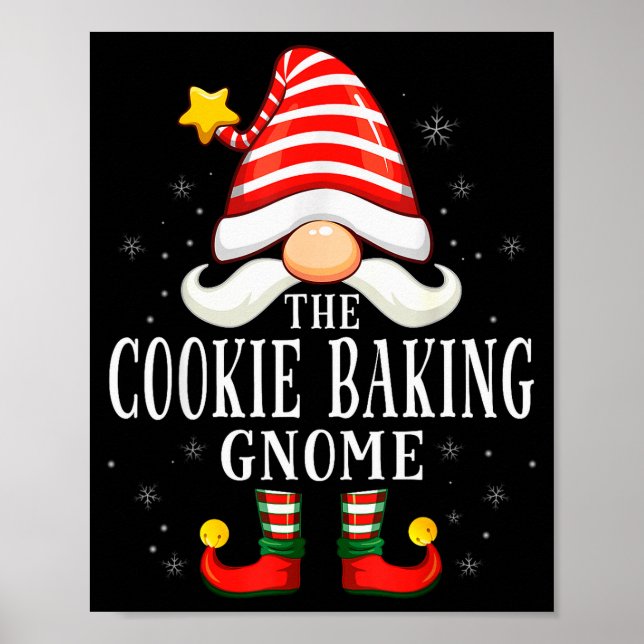 Poster The Cookie Baking Gnome Christmas Group Family Paj (Frente)