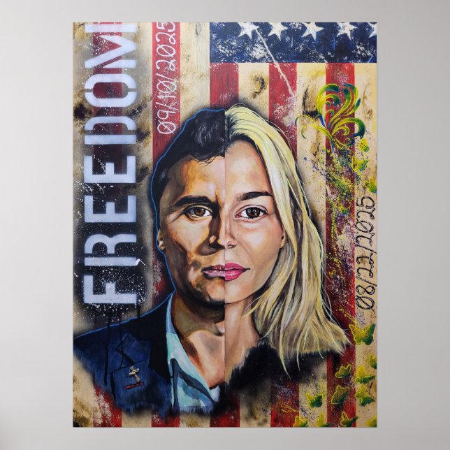 Poster The Cost of Freedom - American Patriot Artwork (Frente)